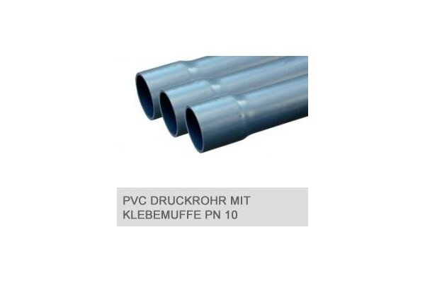 PVC- Druckrohre  PN 10 mit Klebemuffe