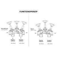 ABA BEUL Verschneide-Armatur DN25 mit Prüfventil 1" (1")