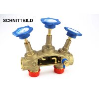 ABA BEUL Verschneide-Armatur DN25 mit Prüfventil 1" (1")