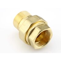 3-teilige Verschraubung Messing 1" IG/AG- Trinkwasser