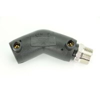 Elektroschweiß-Übergangswinkel 45° mit AG – PE100/PE100-RC, DVGW geprüft, Geothermie-geeignet