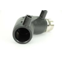 Elektroschweiß-Übergangswinkel 45° mit AG – PE100/PE100-RC, DVGW geprüft, Geothermie-geeignet