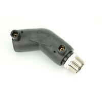 Elektroschweiß-Übergangswinkel 45° mit AG – PE100/PE100-RC, DVGW geprüft, Geothermie-geeignet