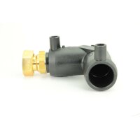Elektroschweiß-Übergangswinkel 90° mit loser Mutter (IG) – PE100/PE100-RC, DVGW geprüft, Geothermie-geeigne