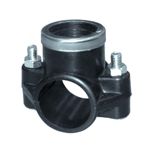 PE Anbohrschelle mit Verschraubung (2) und Verstärkung Ø50x1/2"