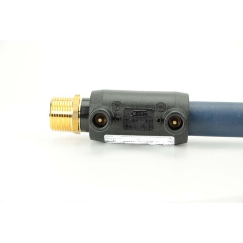 Elektroschweiß-Übergangsmuffe mit AG Ø25 x 3/4" (DN25) – PE100/PE100-RC, DVGW geprüft, Geothermie-geeigne