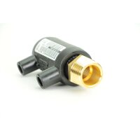 Elektroschweiß-Übergangsmuffe mit AG Ø25 x 3/4" (DN25) – PE100/PE100-RC, DVGW geprüft, Geothermie-geeigne