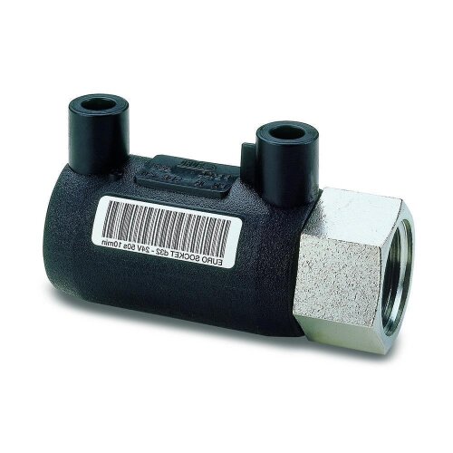 Elektroschweiß-Übergangsmuffe mit IG Ø40 x 1 1/4" PE100/PE100-RC, DVGW geprüft, Geothermie