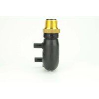 Elektroschweiß-Übergangswinkel 90° mit AG Ø32 x 1" (DN32) – PE100/PE100-RC, DVGW geprüft, Geothermie-geeignet