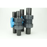 Kugelhahn (TPE-EPDM) mit PE-Schweißstutzen lang beidseitig Ø25 mm