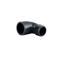 PVC-Winkel 90° Klebemuffe auf AG Ø50 x 1...