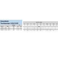 Tauchpumpe Edelstahl für Schmutzwasser  Q 550 B54 R