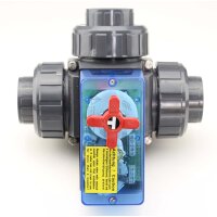 elektr. Dreiwegekugelhahn d=50mm Solar  mit elektrischem...