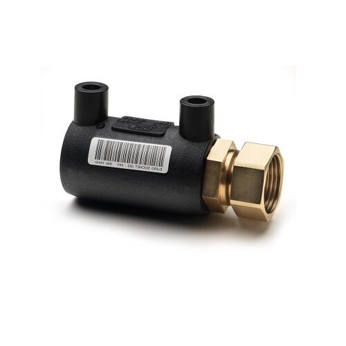 Elektroschweiß-Übergangsmuffe mit loser Mutter (IG) Ø40 x 1 1/4" (DN40) – PE100/PE100-RC, DVGW geprüft, Geothermie-geeigne