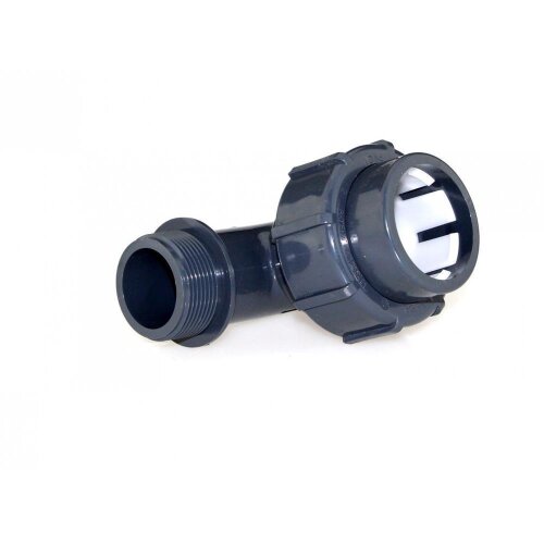 FlexFit® 90° Winkel Klemm auf Außengewinde (AG)  d50 x 1 1/2" AG